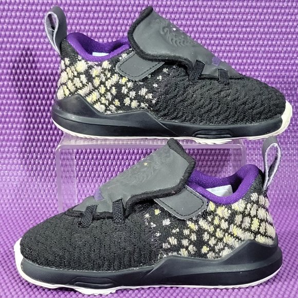 Nike Lebron XVIII TD 'Lakers' Athletic Shoes - Toddler 7C - Picture 1 of 6